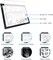 Black A4 Dimmable LED Artcraft Light Box Tracer Slim Light Pad Portable Tablet, USB Power Cable Copy Drawing Board Tracing Table for Artists Designing, Animation, Sketching, Stenciling X-ray Viewing